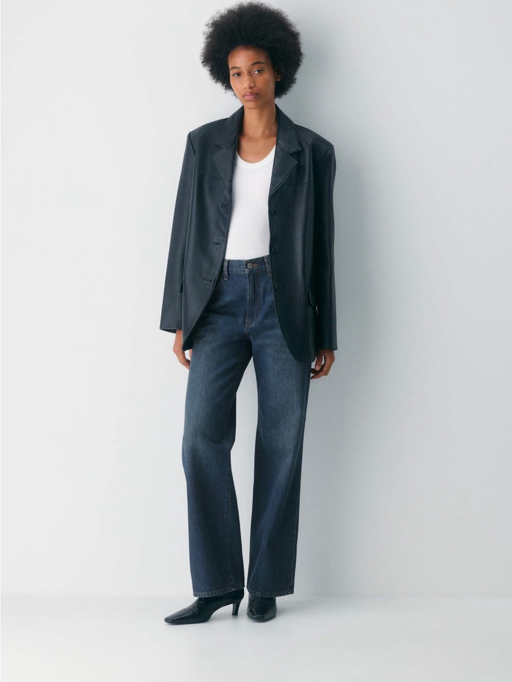 Aritzia Denim Forum Farrah Wide Leg Jeans